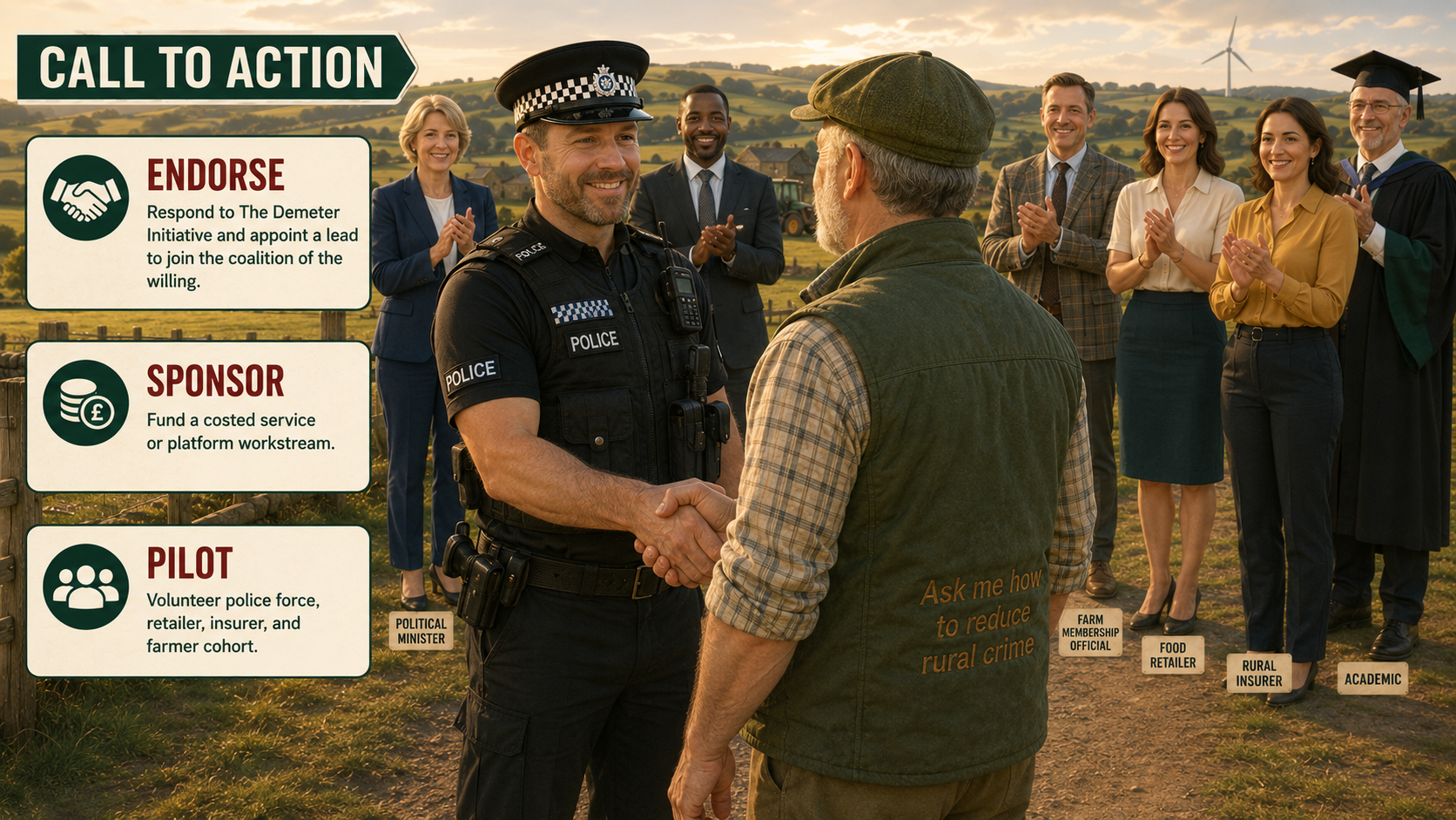 Police and private security working together to reduce rural crime risk